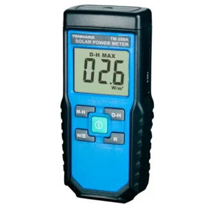 Tenmars TM-206A Solar Power Meter displaying W/m² irradiance reading