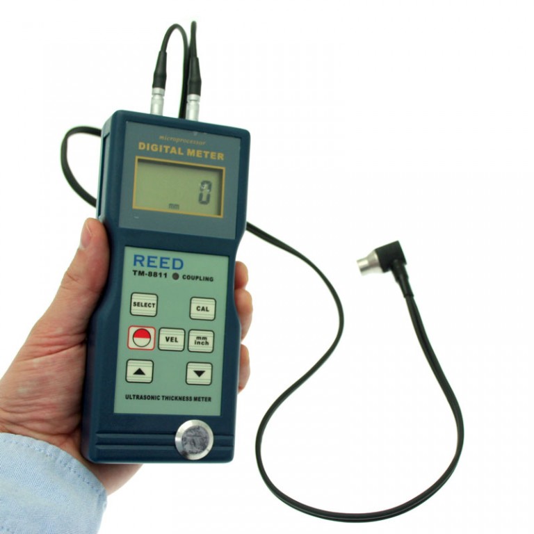 Reed TM-8811 Ultrasonic Thickness Gauge and Probe with Velocity - rapid ...