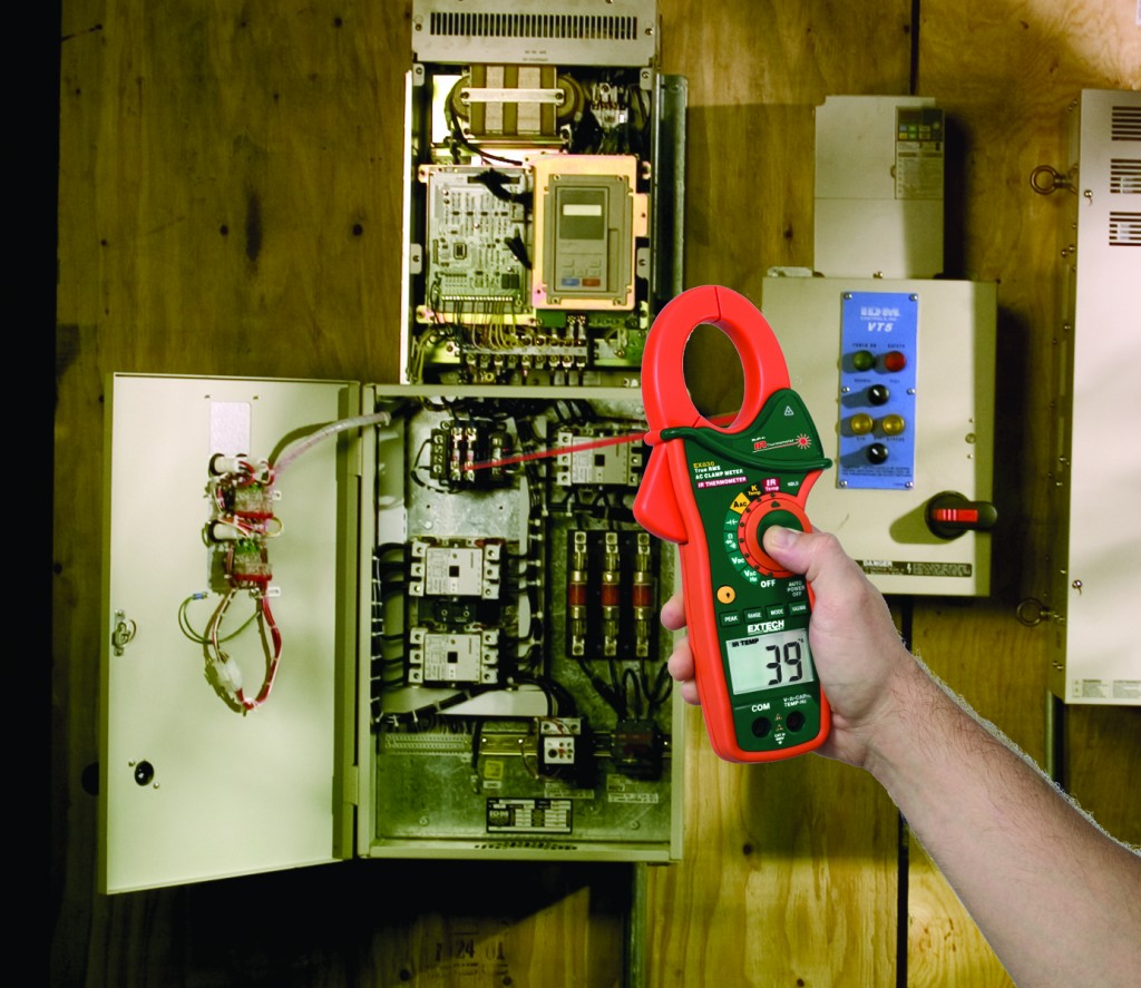 extech ex-series clamp meters with ir thermometer -... Extech EX830 1000A True RMS AC/DC Clamp Meter with IR Thermometer ...