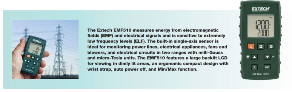 Extech EMF510 Banner