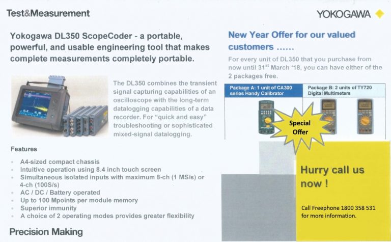 Yokogawa DL350 Portable ScopeCorder - rapid-tech