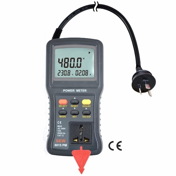 SEW 8015PM Appliance Power Meter - Rapid-Tech Equipment