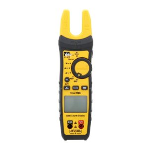 IDEAL 61-415 200A AC/DC TRMS TightSight® fork meter, Split Jaw Meter, w/ Flashlight & NCVT front view