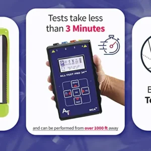 EV motor testing with ALL-TEST PRO 34 EV connected to vehicle MGU for deenergized diagnostics