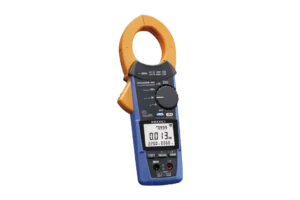 CM3286-50 power quality analyzer four-parameter display showing voltage current power and power factor