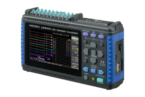 4.3-inch color LCD waveform display on HIOKI LR8431-20 industrial data logger