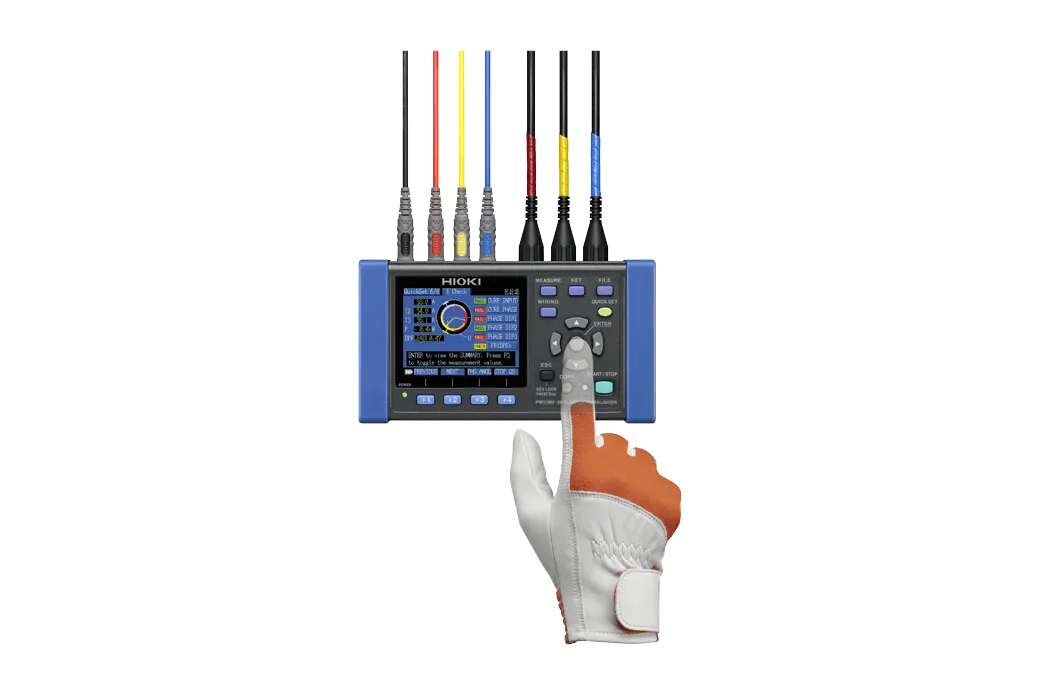 500 A clamp sensors included with PW3360-20/500 kit for 3-phase monitoring