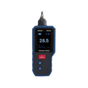 REED R7010 vibration meter with colour LCD display and contact probe for industrial maintenance
