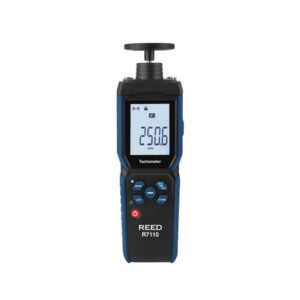 REED R7110 combination contact and laser photo tachometer with LCD display and contact adapters