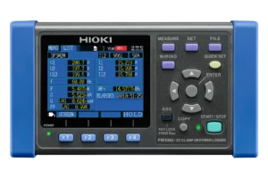 HIOKI PW3365 clamp-on power logger with non-contact voltage sensors for safe 3-phase measurement
