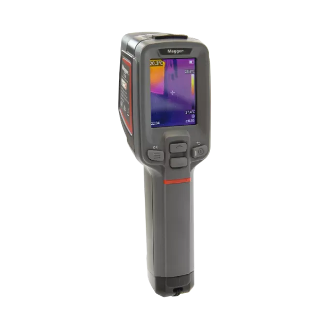 Megger TC120 compact infrared camera with control buttons and wrist strap lug
