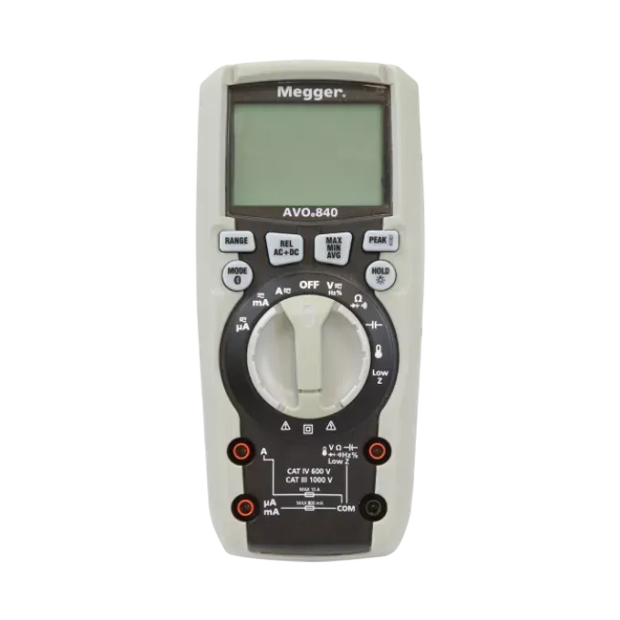 Megger AVO840 True RMS digital multimeter front view CAT III 1000 V