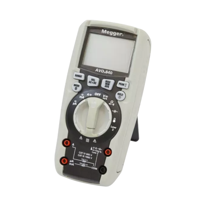 Megger AVO840 Low-Z mode voltage measurement on switchboard