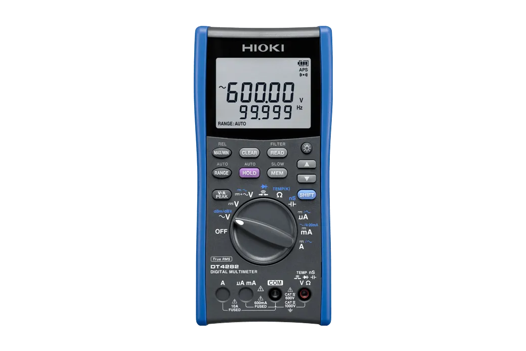 Hioki DT4282 digital multimeter front view showing 60