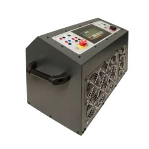 Megger TORKEL900 touchscreen showing real-time discharge test voltage curve