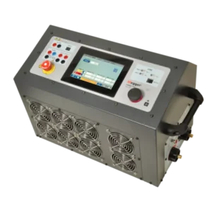 TORKEL900 battery discharge tester connected to substation battery bank