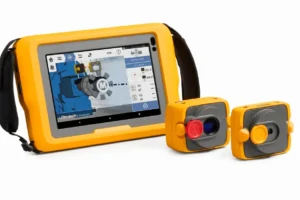 Fluke 832 laser shaft alignment tool kit with tablet, sensor and laser in carrying case